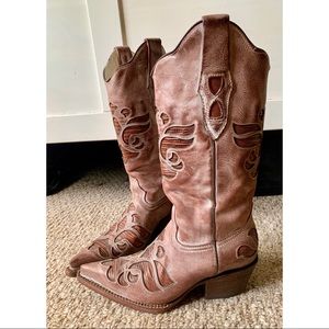 Women’s J.B. Dillon Cowgirl Boots Size 5